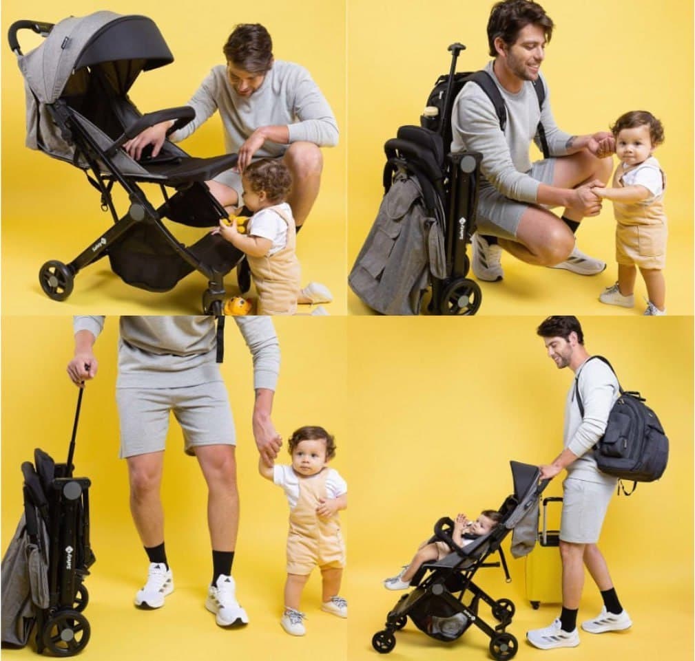 Carrinho de Bebê Bytes Grey Denin Safety 1st