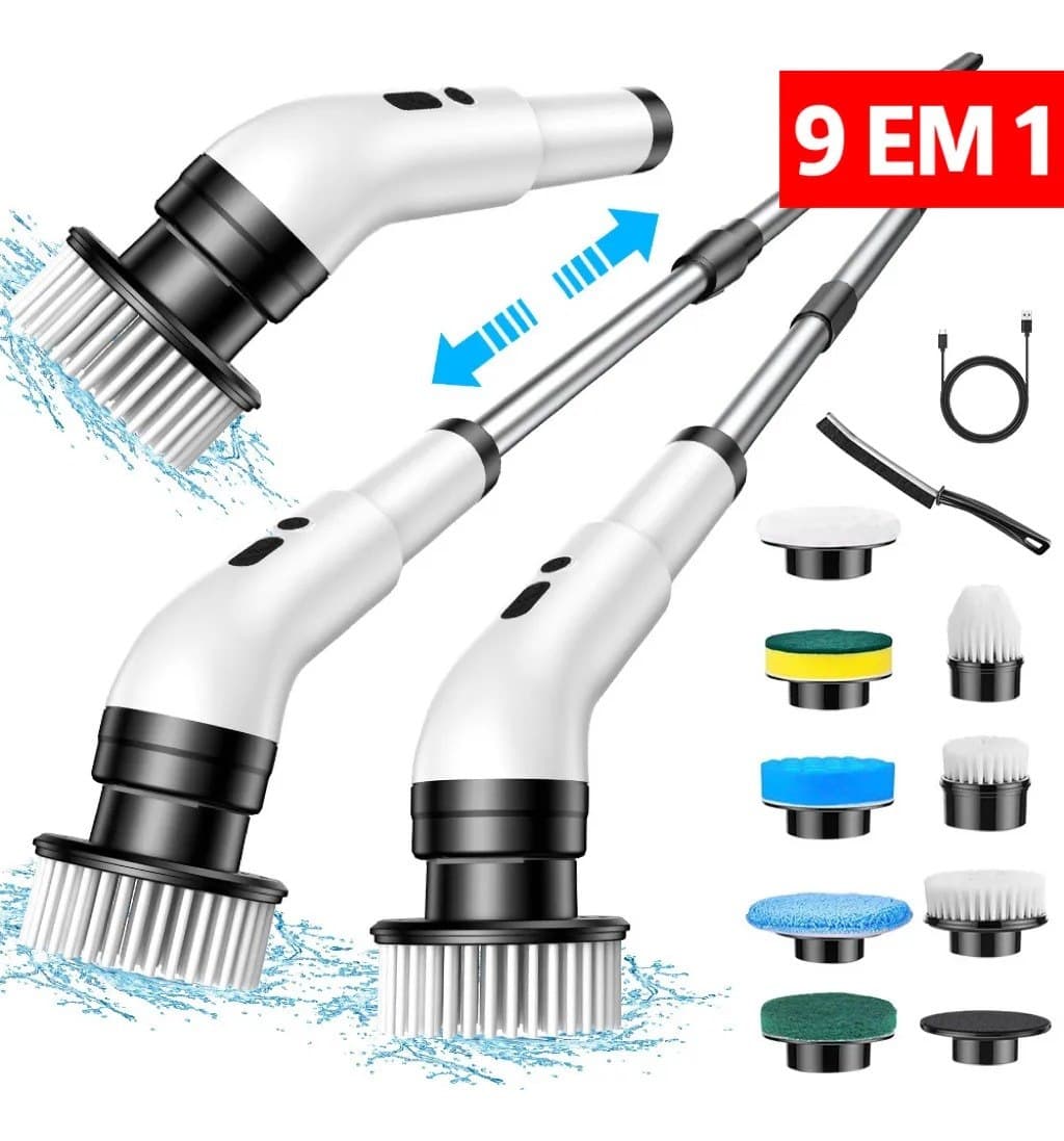 DeckCasa Escova elétrica de limpeza JY-6010