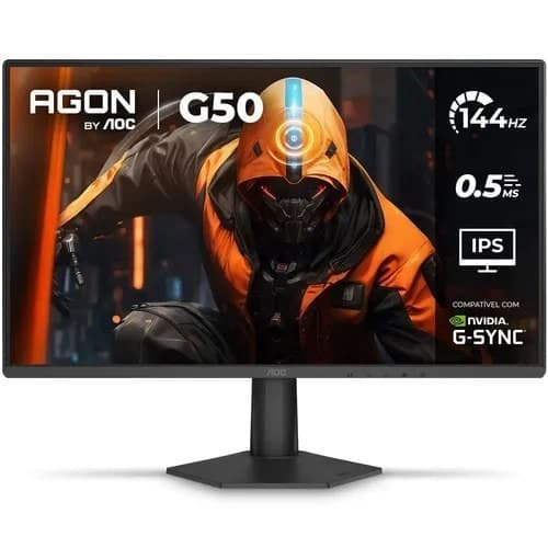Monitor Gamer AOC AGON G50 24G50F 24" 144Hz 0,5ms IPS HDR10 G-SYNC Preto